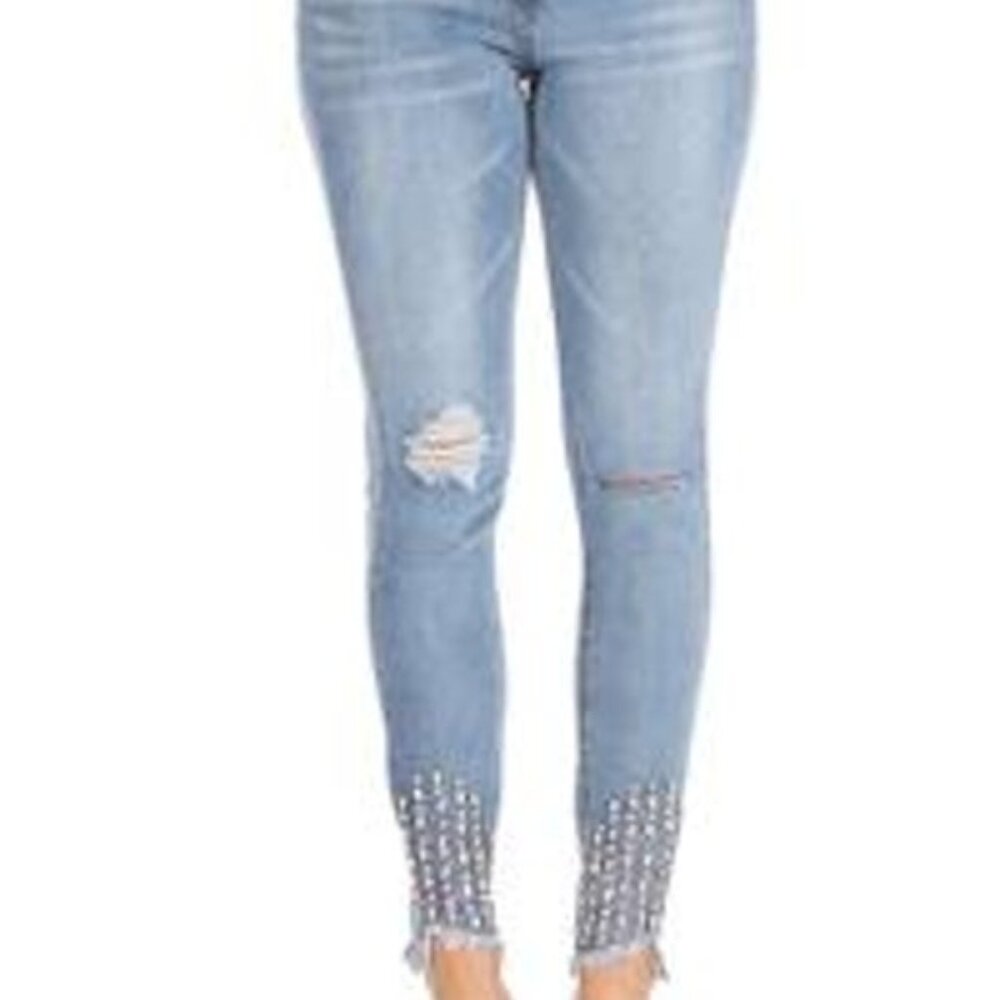 Denim skinny jeans